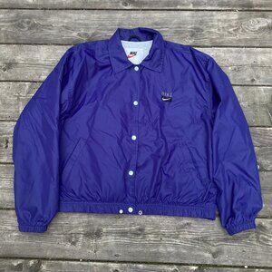 Vintage 90s Y2K Nike Windbreaker Jacket Purple Large